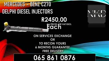 C270 diesel Injectors For Sale on exchange or recon.