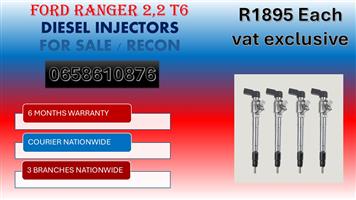 DIESEL INJECTORS FOR FORD RANGER 2.2 T6 FOR SALE WITH WARRANTY 