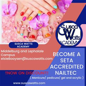 BECOME A SETA ACCREDITED NAILTEC  ( Manicure/ pedicure/ gel and acrylic )