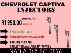 DIESEL INJECTORS FOR SALE OR TO RECON FOR CHEVROLET CAPTIVA