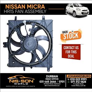NISSAN MICRA HR15 FAN ASSEMBLY