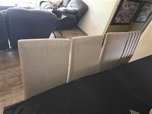 Dining room custom table and 10 chairs. 