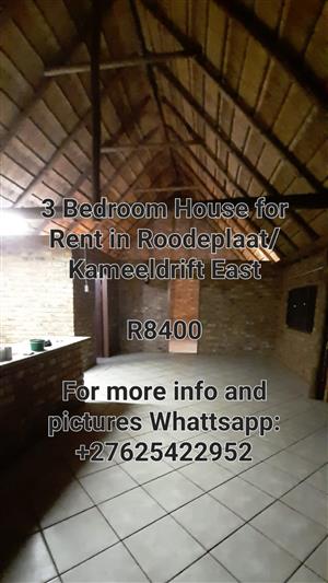 Nice 3 Bedroom House for Rent In Roodeplaat/ Kameeldrift East...!