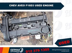 Chev Aveo F16D3 Used Engine