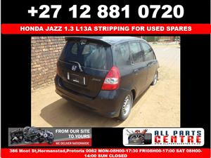 Honda Jazz 1.3 stripping for used spares parts for sale