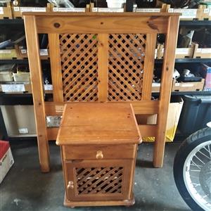 Headboard and cabinet 