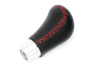NX Black Leather with Red Stitch Gearknob