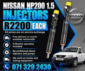NISSAN NP200 1.5 INJECTORS FOR SALE WITH WARRANTY 