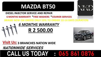 MAZDA BT50 NEW INJECTORS FOR SALE OR SERVICE WITH WARRANTY