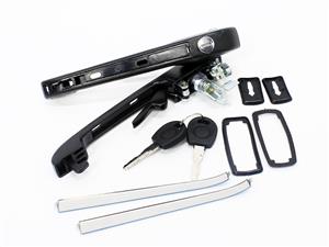VW Golf or Jetta Mk1/Mk2 Front Door Handle, Lock & Key Set (pair)
