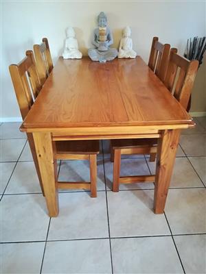 R 1 400 For Sale 4 Seater Pine Table And Chairs R 1 400 For Sale 4 Seater Pine Table And Chairs