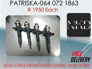 ISUZU DTEQ KB250 DIESEL INJECTORS FOR SALE