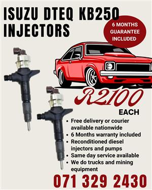 ISUZU DTEQ KB250 INJECTORS FOR SALE WITH WARRANTY INCLUDED 