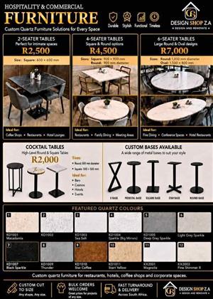 Quartz tables