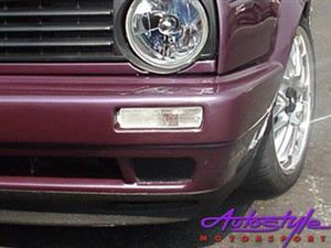 VW Golf MK2 White Front Indicators (pair)