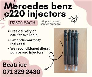 MERCEDES BENZ C220 INJECTORS FOR SALE WITH WARRANTY 