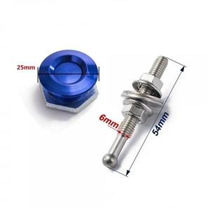 25mm Short Shaft Quick Latch Push Button Pins Blue