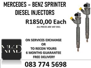 MERCEDES BENZ SPRINTER- QUALITY DIESEL INJECTORS AVAILABLE FOR SALE & RECONDITIO