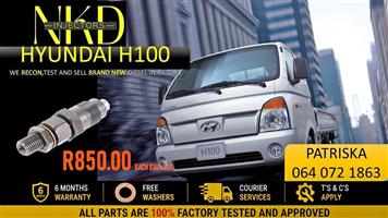 HYUNDAI H100  - DIESEL INJECTORS FOR SALE ON FREE DELIVERY 