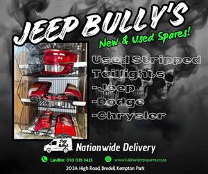 Used Stripped Taillights For Various Jeep, Dodge And Chrysler Models.