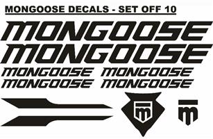 Mongoose bicycle frame stickers decals graphics kits 