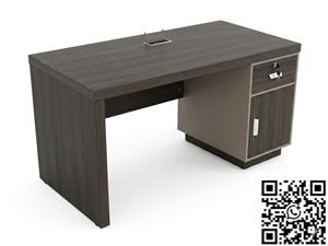 Oak and Grey Lockable Office Desk (160cm)