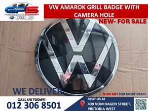 VW AMAROK GRILL BADGE WITH CAMERA HOLE FOR SALE
