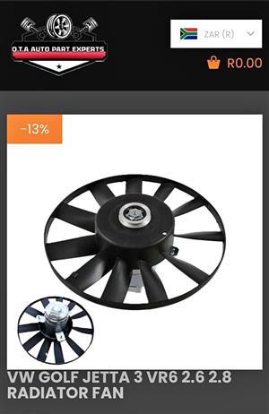 VW Golf Jetta 3 VR6 2.6 2.8 Radiator Fan