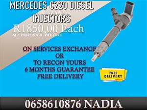 MERCEDES C220 DIESEL INJECTORS RECONDITION OR BAY NEW