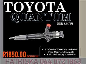 Toyota Quantum diesel injectors for sale on same day service