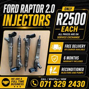 FORD RAPTOR 2.0 INJECTORS FOR SALE WITH WARRANTY 