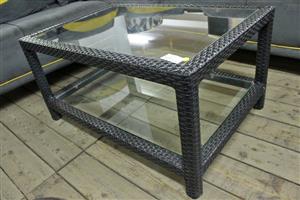 BLACK GLASS TOP COFFEE TABLE S067476A