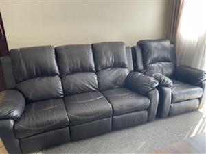 3 piece recliner couch set