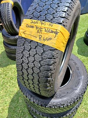 4x 15 inch Good Year AT bakkie