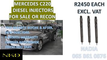 DIESEL INJECTORS FOR SALE FOR MERCEDES C220 DELPHI