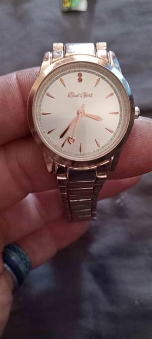 Bad girl ladies wrist watch