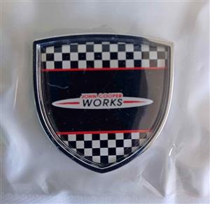 Mini Cooper JCW Shield badges emblems
