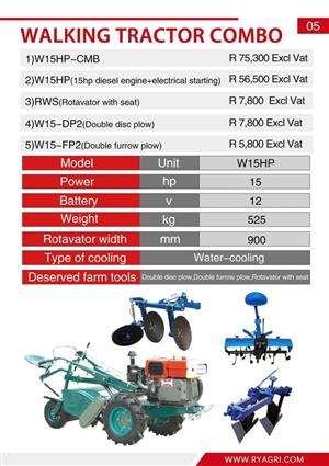  Walking Tractor Combo 15HP