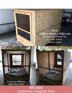 Dog crate for safety or relocation and transporting farm & wild animals.