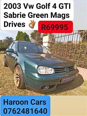 2003 Vw Golf 4 GTI Manual bargain Deal new Mags