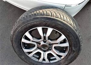 Ford Ranger Wildtrack mag with used 265/60/18 for spare 