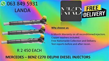 MERCEDES BENZ C270 DIESEL INJECTORS RECON OR FOR SALE NEW ON EXCHANGE