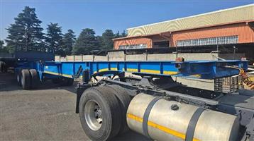 DOUBLE AXLE SKELETON TRAILER