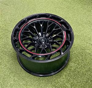 20 INCH BLACK TORO (BAKKIE) DESIGN RIM SET