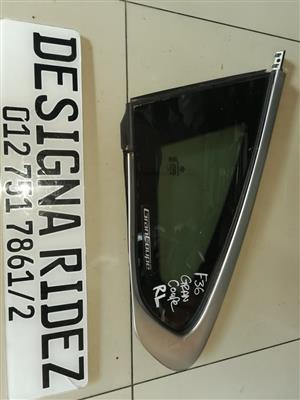 BMW F36 GRAN COUPE REAR LEFT CORNER GLASS AVAILABLE 