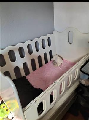 Wooden Cot Alone