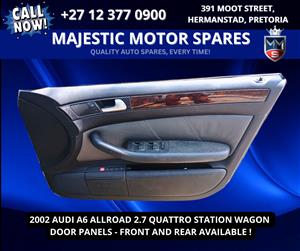 2002 Audi A6 Allroad 2.7 Quattro Door Panels For Sale