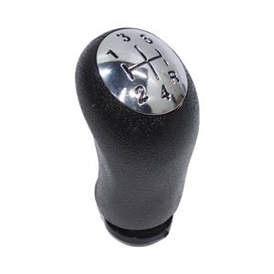 Leather Touch 5 Speed Gearknob with Silver Face (for Nissan Np200, Renault)