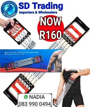 Chest Expander and Hand Gripper Muscle Exerciser