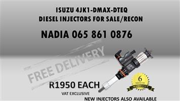 ISUZU 4JK1-DMAX-DTEQ DIESEL INJECTORS FOR SALE - REBUILT